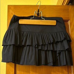 Lucky in Love Blue Tiered Ruffled Mini Skirt